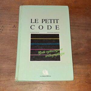 Le Petit Code French verb and grammar Book for French as a 1st and 2nd language